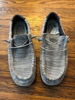 Hey Dude Knit Slip-On Loafers in Grey